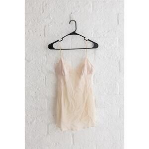 Victoria’s Secret Pink Sheer Lace Chemise Slip Dress (S)